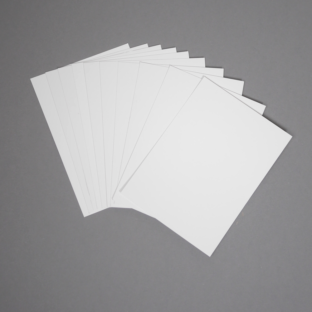 Encaustic Weiße Malkarten 10 Stück - Verschiedene Größen